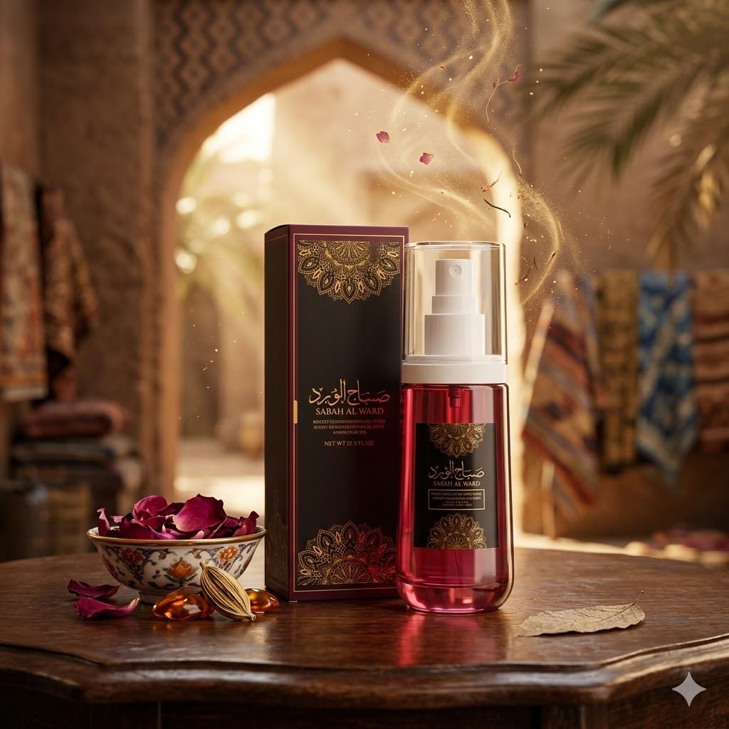 Body and Hair Mist Sabah Al Ward - Perfumado Árabe para Corpo e